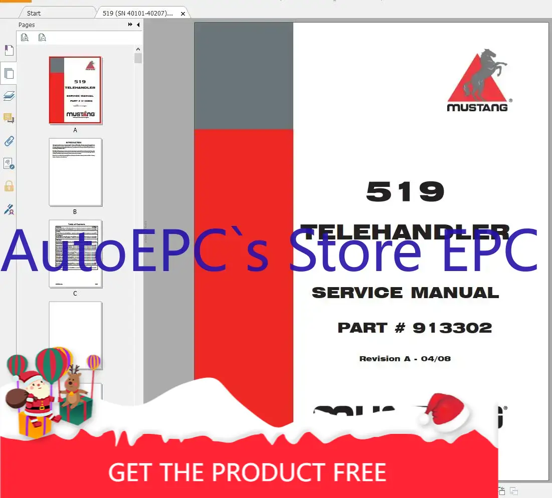 Heavy Equipment Pdf - AutoEPC Mustang Machinery Équipement lourd 4,14