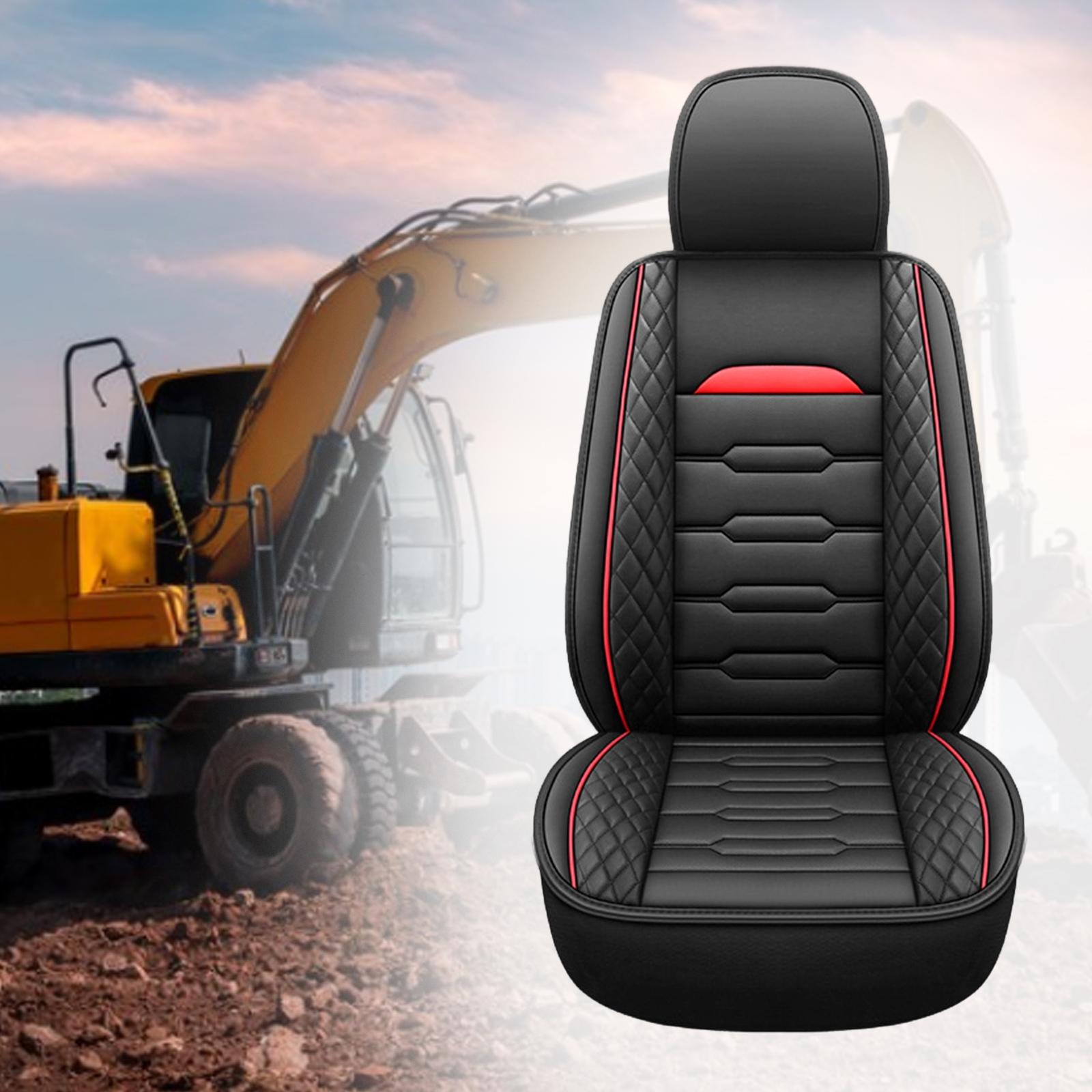 Heavy Equipment Manual - Coussin de siège d'excavatrice en cuir