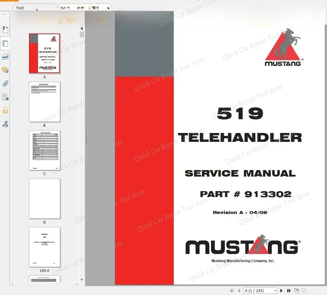 Heavy Equipment Pdf - AutoCD Mustang Machines Équipements lourds 4,14