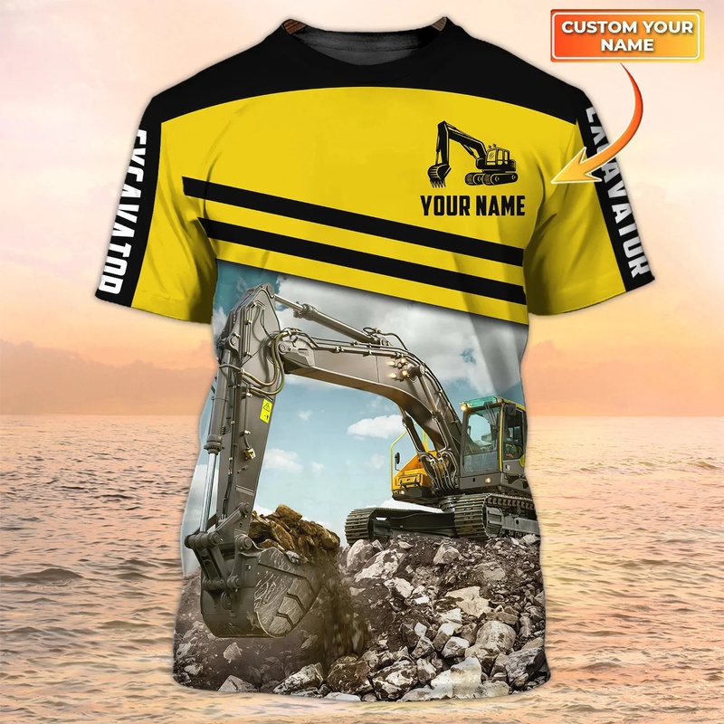 Heavy Equipment Pictures - T-shirt personnalisé avec votre photo, nouvelle