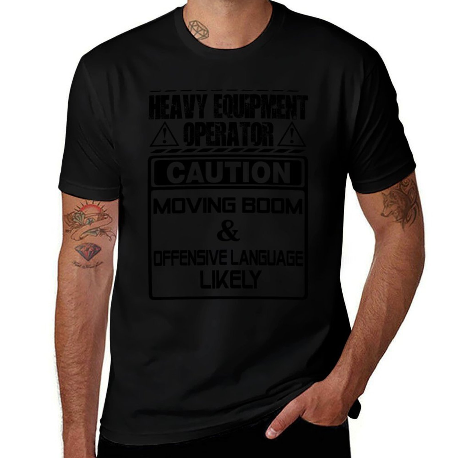 Heavy Equipment Operator Shirts - T-shirt décontracté avec imprimé style rétro,