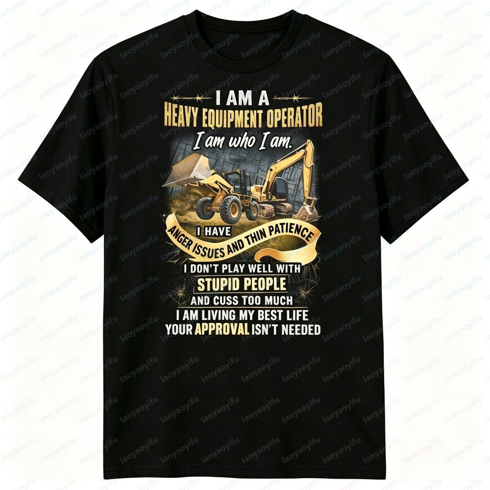 T-shirt décontracté pour homme - Heavy Equipment Operator Shirts avis et prix