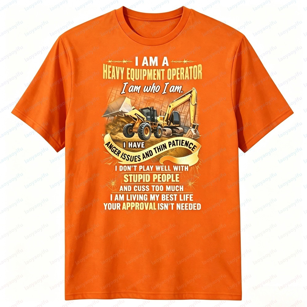 T-shirt décontracté pour homme - Heavy Equipment Operator Shirts avis et prix