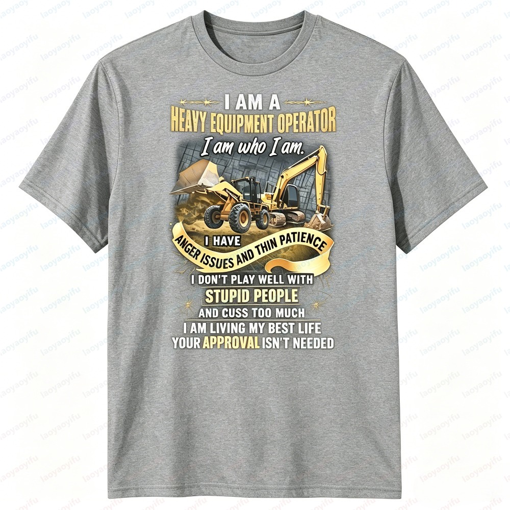 T-shirt décontracté pour homme - Heavy Equipment Operator Shirts avis et prix