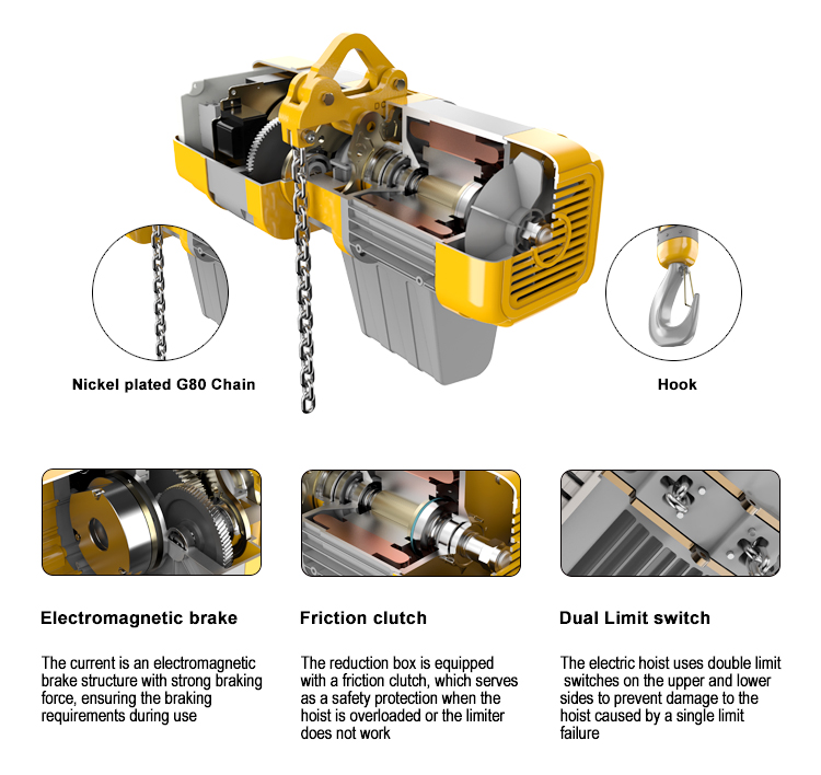 Palan électrique pour salle de - Electric Chain Hoist avis et prix