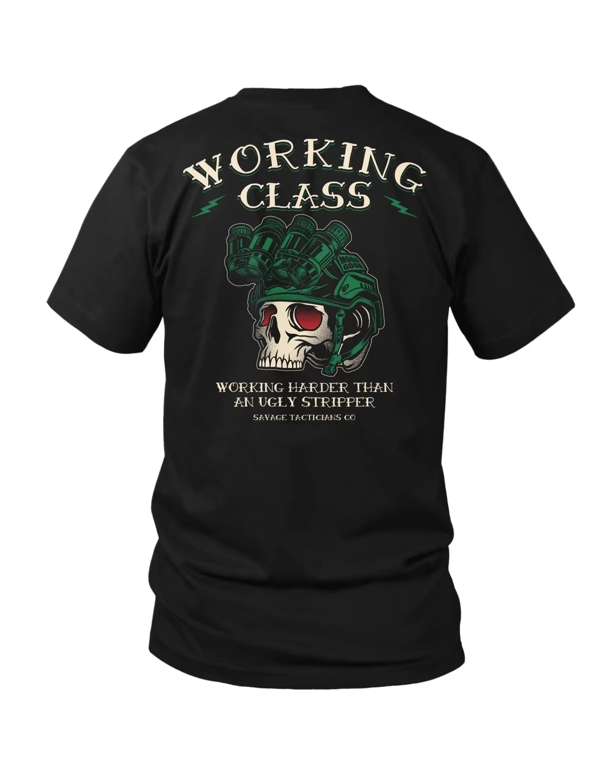 T-shirt tactique vert et rouge - Heavy Equipment Operator Shirts avis et prix