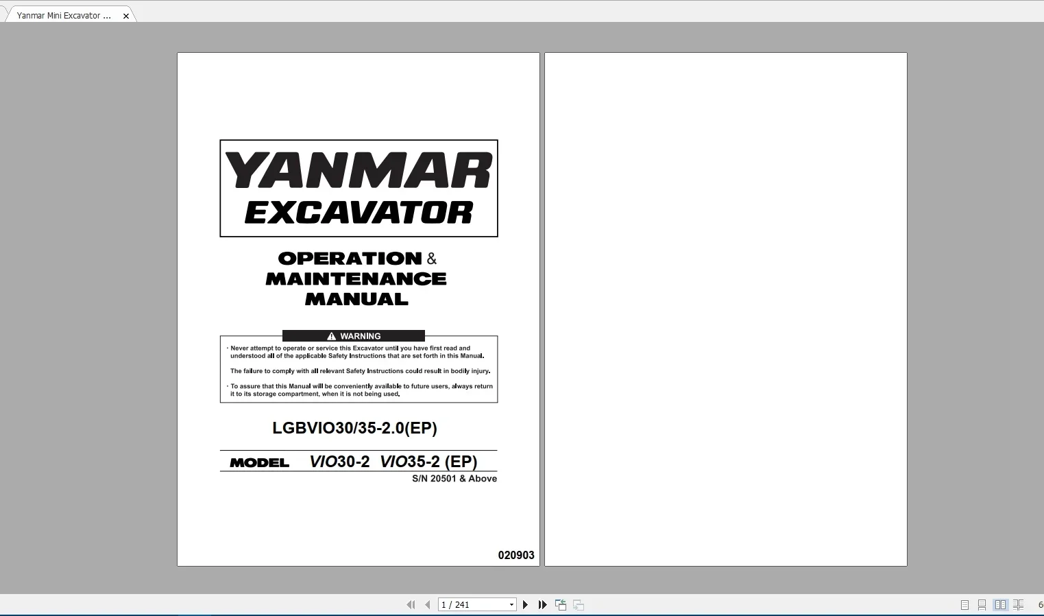 SpecDiag Yanmar Heavy Equipmen - Heavy Equipment Pdf avis et prix